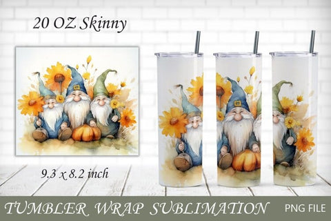 Fall tumbler wrap png, Autumn sublimation set, 20 oz skinny Sublimation AnastasiyaArtDesign 