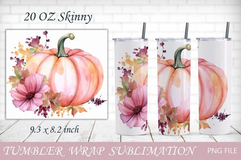 Fall tumbler wrap set, Thanksgiving, Autumn sublimation Sublimation AnastasiyaArtDesign 