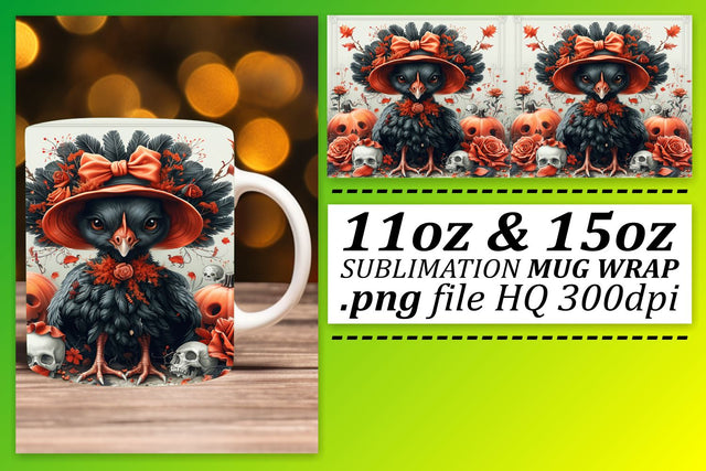 Fall Turkey Mug Wrap 11oz/15oz Sublimation Design Sublimation afrosvg 