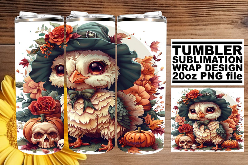 Fall Turkey Tumbler Wrap for Sublimation - 20oz Sublimation afrosvg 