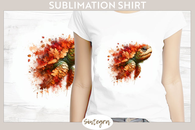 Fall Turtle Animal v3 T-shirt Sublimation Sublimation Sintegra 