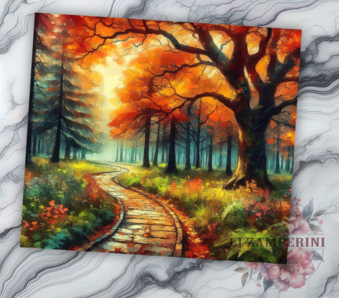 Fall Vibes 20oz Tumbler Wrap PNG, Autumn Fall Tumbler PNG Sublimation Design, Straight & Tapered Tumbler Wrap, Instant Digital Download Sublimation Li Zamperini 