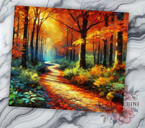 Fall Vibes 20oz Tumbler Wrap PNG, Autumn Fall Tumbler PNG Sublimation Design, Straight & Tapered Tumbler Wrap, Instant Digital Download Sublimation Li Zamperini 