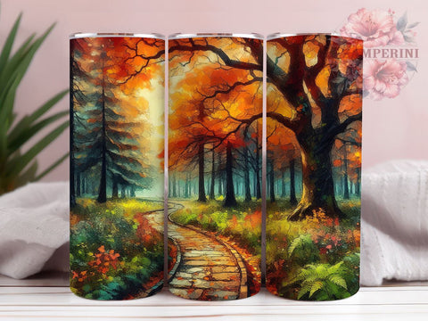 Fall Vibes 20oz Tumbler Wrap PNG, Autumn Fall Tumbler PNG Sublimation Design, Straight & Tapered Tumbler Wrap, Instant Digital Download Sublimation Li Zamperini 