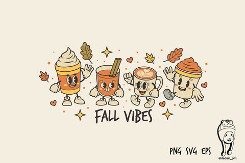 Fall Vibes Cute Vintage SVG dadan_pm 