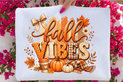 Fall Vibes, Fall Pumpkin Coquette Png. Sublimation SVGArt 
