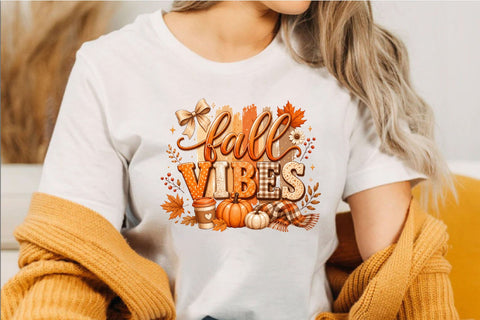Fall Vibes, Fall Pumpkin Coquette Png. Sublimation SVGArt 