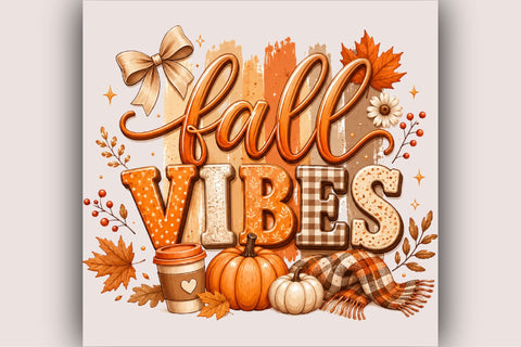 Fall Vibes, Fall Pumpkin Coquette Png. Sublimation SVGArt 