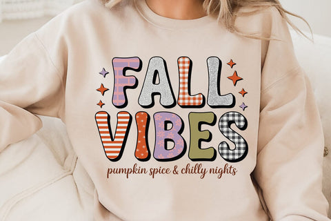 Fall Vibes Pumpkin Spice & Chilly Nights SVG Angelina750 