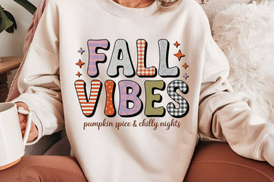 Fall Vibes Pumpkin Spice & Chilly Nights SVG Angelina750 