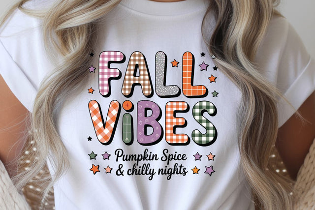 Fall Vibes Pumpkin Spice & Chilly Nights SVG Angelina750 