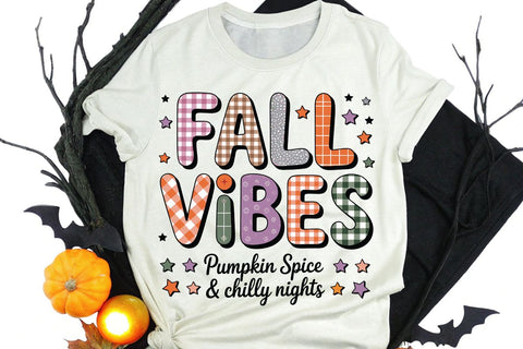 Fall Vibes Pumpkin Spice & Chilly Nights SVG Angelina750 