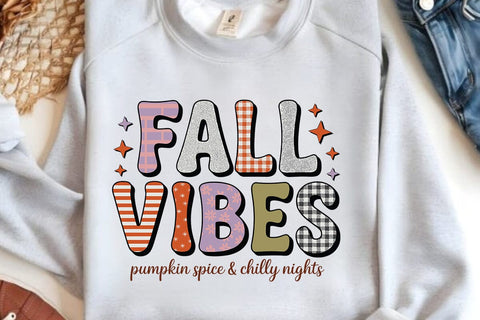 Fall Vibes Pumpkin Spice & Chilly Nights SVG Angelina750 