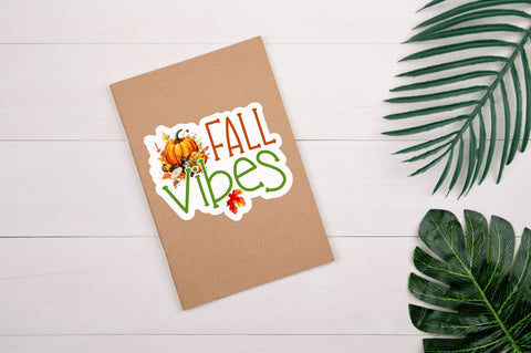 Fall vibes Sticker Design Sublimation Regulrcrative 