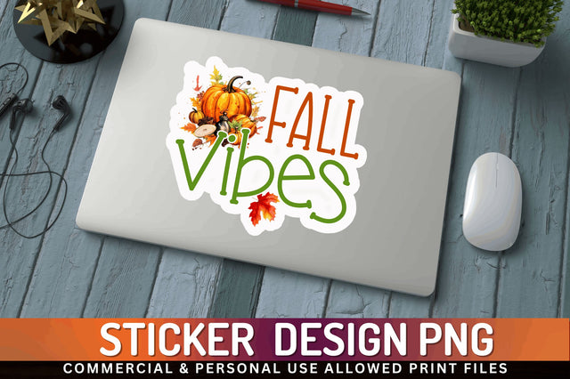 Fall vibes Sticker Design Sublimation Regulrcrative 