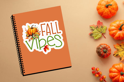 Fall vibes Sticker Design Sublimation Regulrcrative 