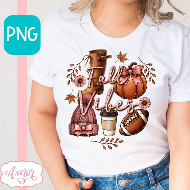 Fall vibes sublimation PNG Sublimation Amorclipart 