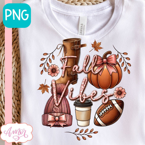 Fall vibes sublimation PNG Sublimation Amorclipart 