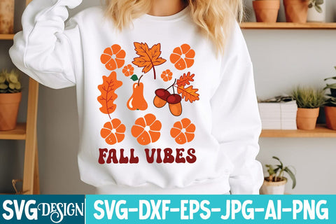 Fall Vibes SVG Design,Fall Vibes Sublimation Design,Fall Vibes Quotes SVG BlackCatsMedia 