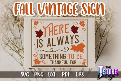 Fall Vintage Sign | Autumn Season | Happy Fall | Autumn Vibes | SVG File SVG The T Store Design 