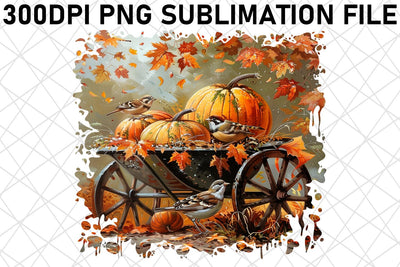 Fall Watercolor Landscape Print Sublimation for PNG Sublimation afrosvg 