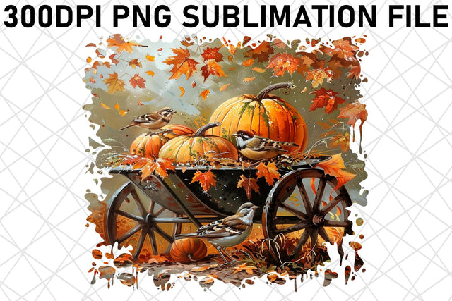 Fall Watercolor Landscape Print Sublimation for PNG Sublimation afrosvg 