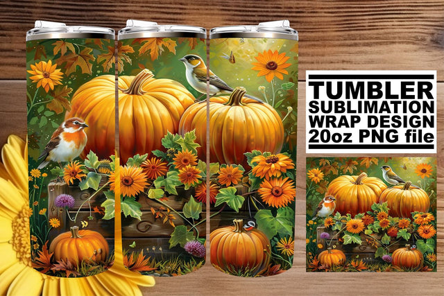 Fall Watercolor Tumbler Wrap Sublimation - 20oz Sublimation afrosvg 