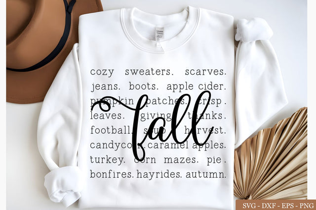 Fall Words Svg, Cozy Sweaters svg , Scarves Pumpkin Svg, Fall Coquette png SVG Chamsae Studio 