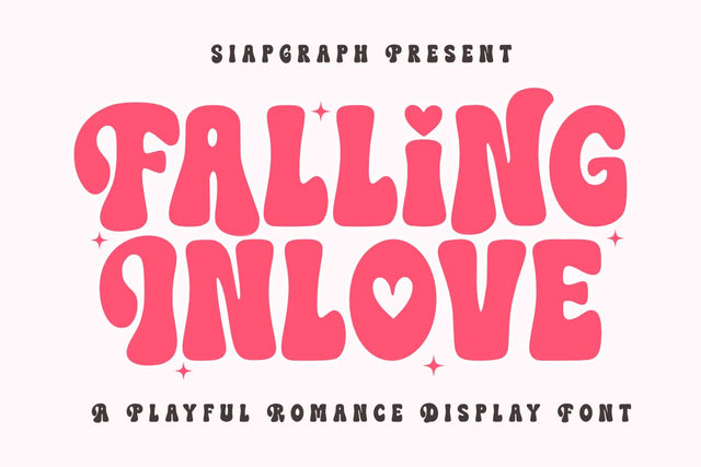 Falling Inlove - Playful Valentine Font Font Masyafi Studio 