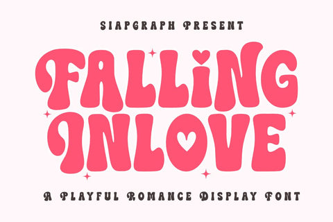 Falling Inlove - Playful Valentine Font Font Masyafi Studio 