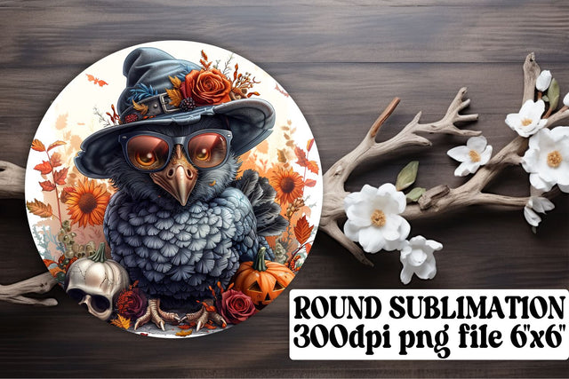 FallThemed Turkey Round Design Sublimation PNG Sublimation afrosvg 