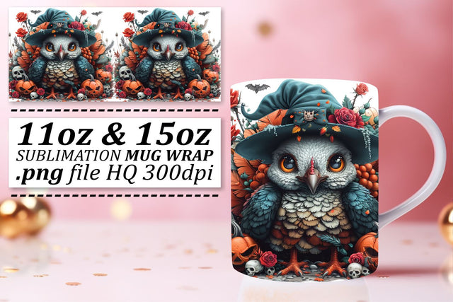 FallThemed Turkey Wrap 11oz/15oz Mug Sublimation Sublimation afrosvg 