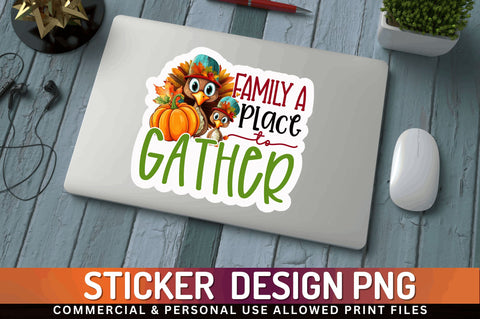 Family a place to Sticker Design Sublimation Regulrcrative 