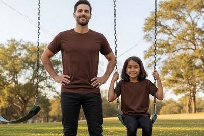 Family bonding t-shirt mockup design Mock Up Photo Regulrcrative 