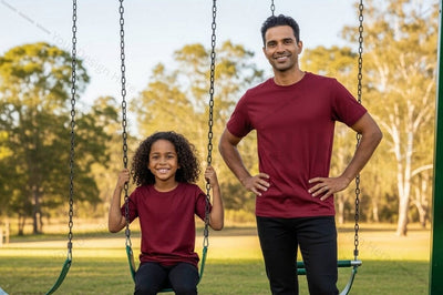 Family bonding t-shirt mockup design Mock Up Photo Regulrcrative 