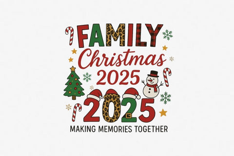 Family Christmas 2025 Making Memories Design, Family Christmas 2025 Cute Holiday Sublimation, Family Christmas 2025 Plaid Santa Hat Clipart, Family Christmas 2025 Retro Holiday PNG Sublimation Debashish Barman 