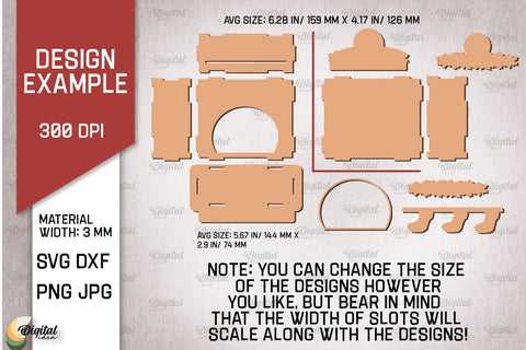 Family Christmas Fireplace Laser Cut Bundle. XMas Decor SVG SVG Evgenyia Guschina 