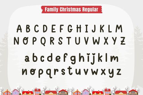 Family Christmas Font Duo Font AnningArts Design 