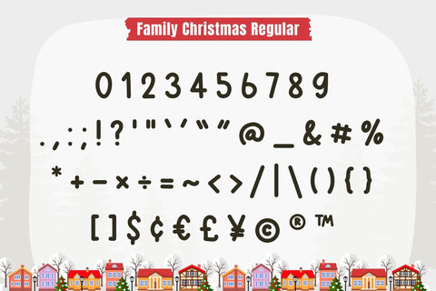 Family Christmas Font Duo Font AnningArts Design 
