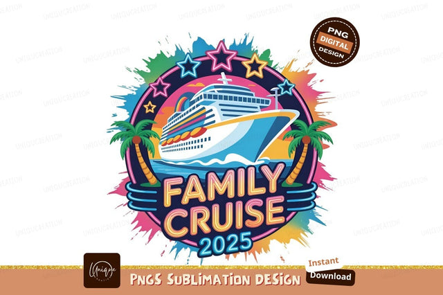 Family Cruise 2025 Vector Sublimation Png Sublimation Designangry 