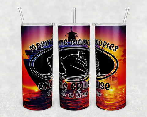 Family Cruise Tumbler Wraps Bundle, 20 Oz Skinny Tumbler Family Cruise Sublimation Designs, Seamless Family Cruise 2025 PNG, 5 Designs Sublimation HappyDesignStudio 