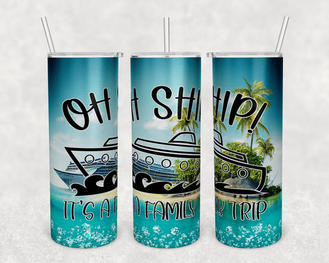 Family Cruise Tumbler Wraps Bundle, 20 Oz Skinny Tumbler Family Cruise Sublimation Designs, Seamless Family Cruise 2025 PNG, 5 Designs Sublimation HappyDesignStudio 