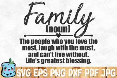 Family Definition SVG MintyMarshmallows 