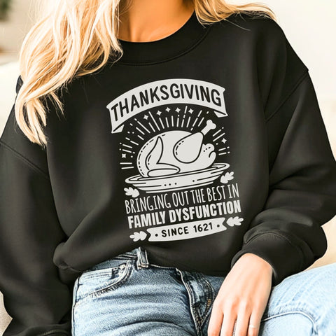 Family Dysfunction| Family Thanksgiving SVG Cutting Files. SVG CosmosFineArt 