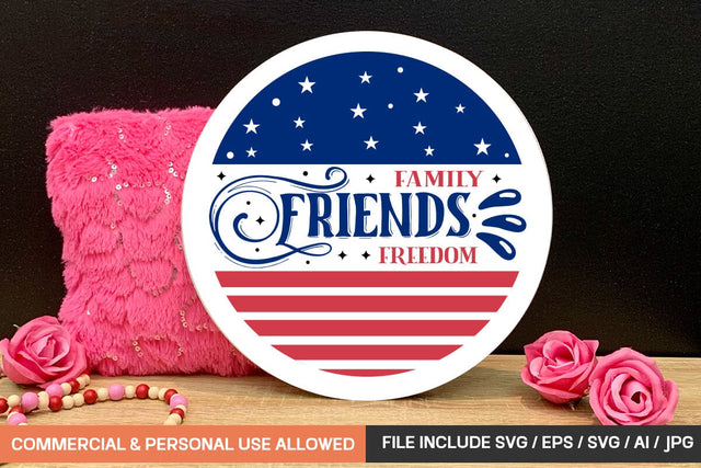 Family friends freedom Svg SVG designmaster24 
