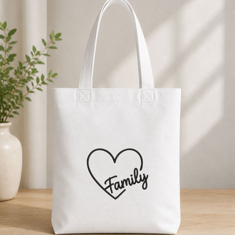 Family Heart Machine Embroidery Design – Family Love Script Heart Embroidery File Embroidery/Applique DESIGNS PatternFeed8 