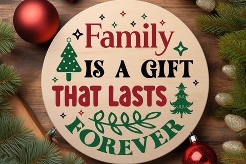 Family is a gift that lasts forever SVG Angelina750 
