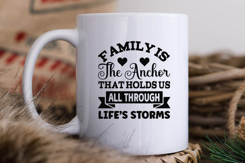 Family is the anchor that holds us all through lifes storms SVG Angelina750 