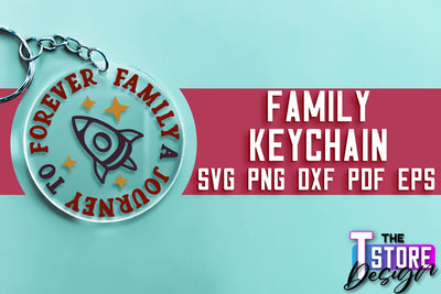 Family Keychain SVG | Family Quotes Design | Print SVG SVG The T Store Design 