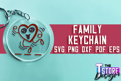 Family Keychain SVG | Family Quotes Design | Print SVG SVG The T Store Design 